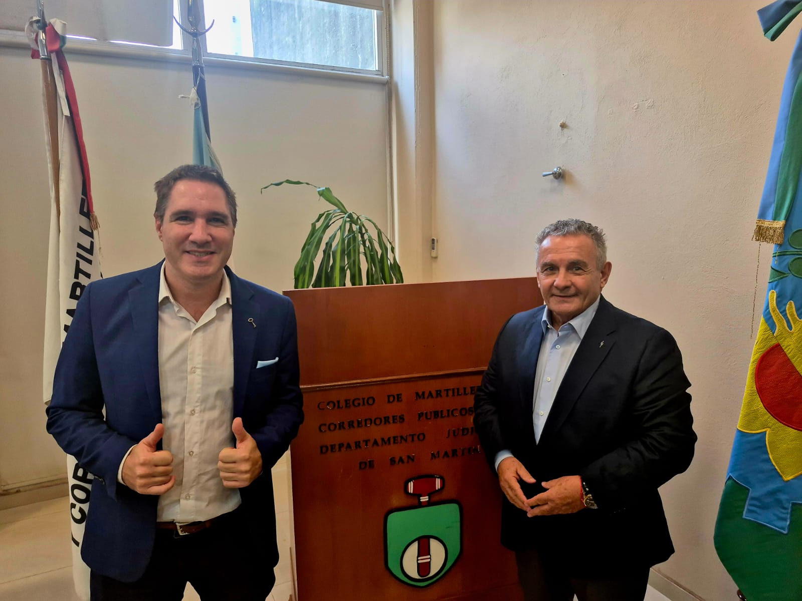 El Colegio de Martilleros de San Martín recibió a Damián Di Pace para una charla sobre economía 